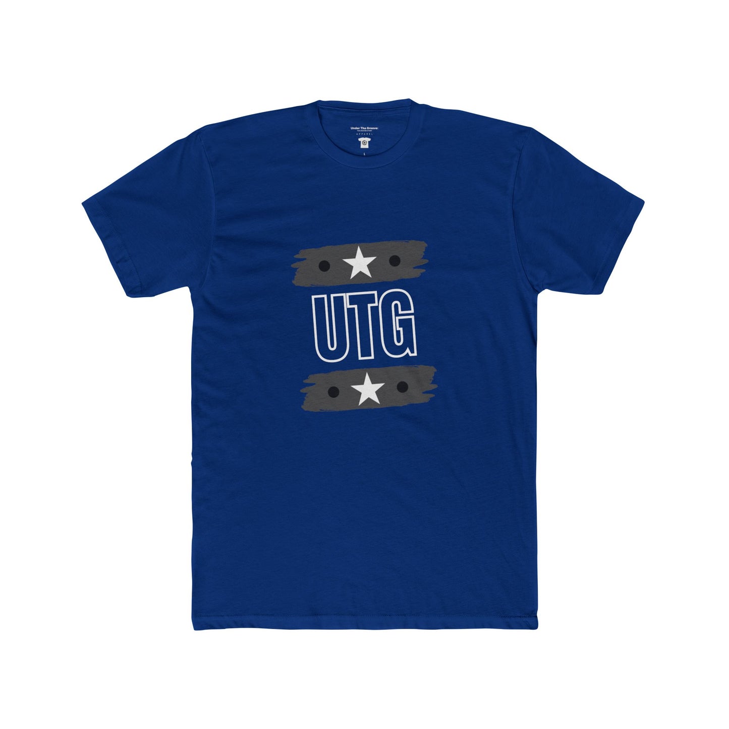 UTG Retro Stripe Tee — Bold Graphic Black Cotton Shirt