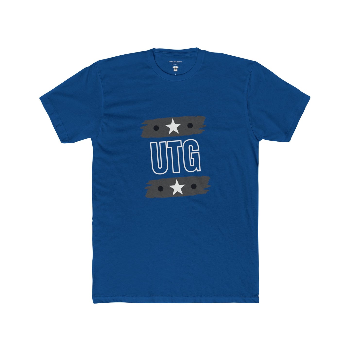 UTG Retro Stripe Tee — Bold Graphic Black Cotton Shirt