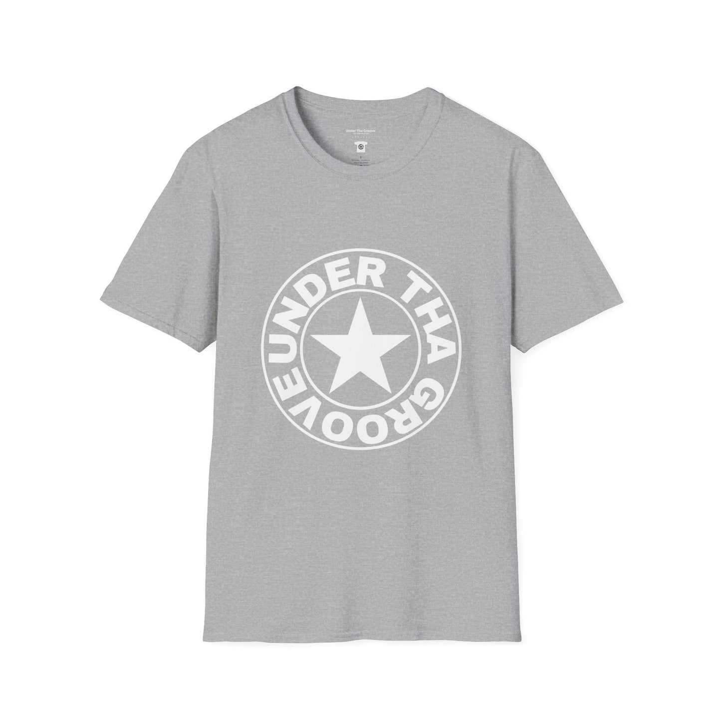 Groove Star T‑Shirt — "Under That Groove" Retro Circle Logo Tee