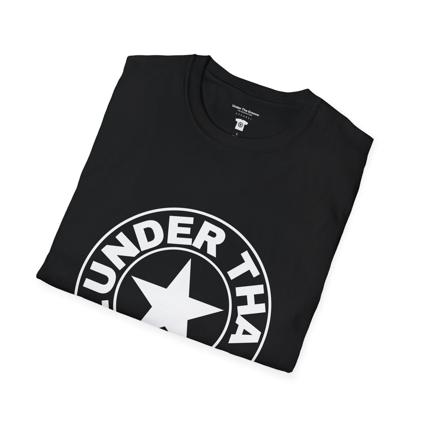 Groove Star T‑Shirt — "Under That Groove" Retro Circle Logo Tee