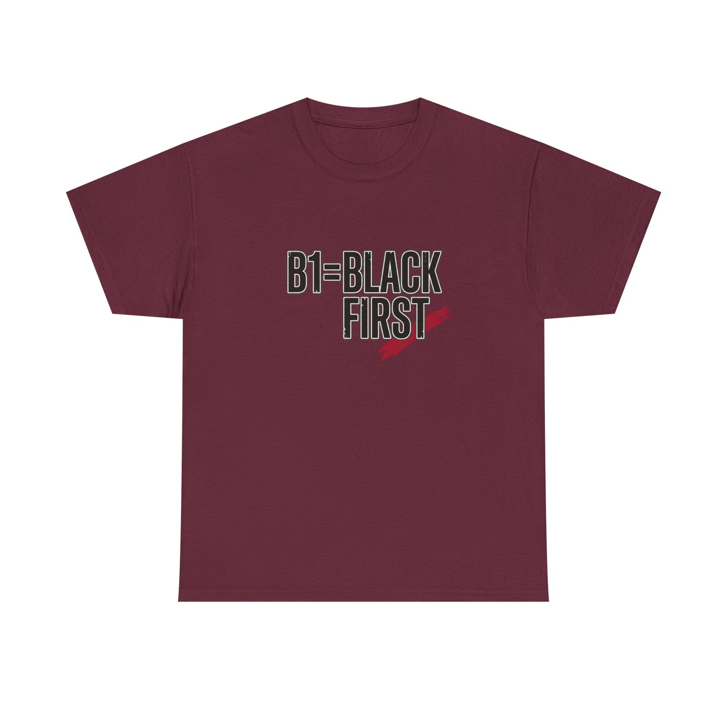 B1 = Black First T‑Shirt — Bold Statement Graphic Tee
