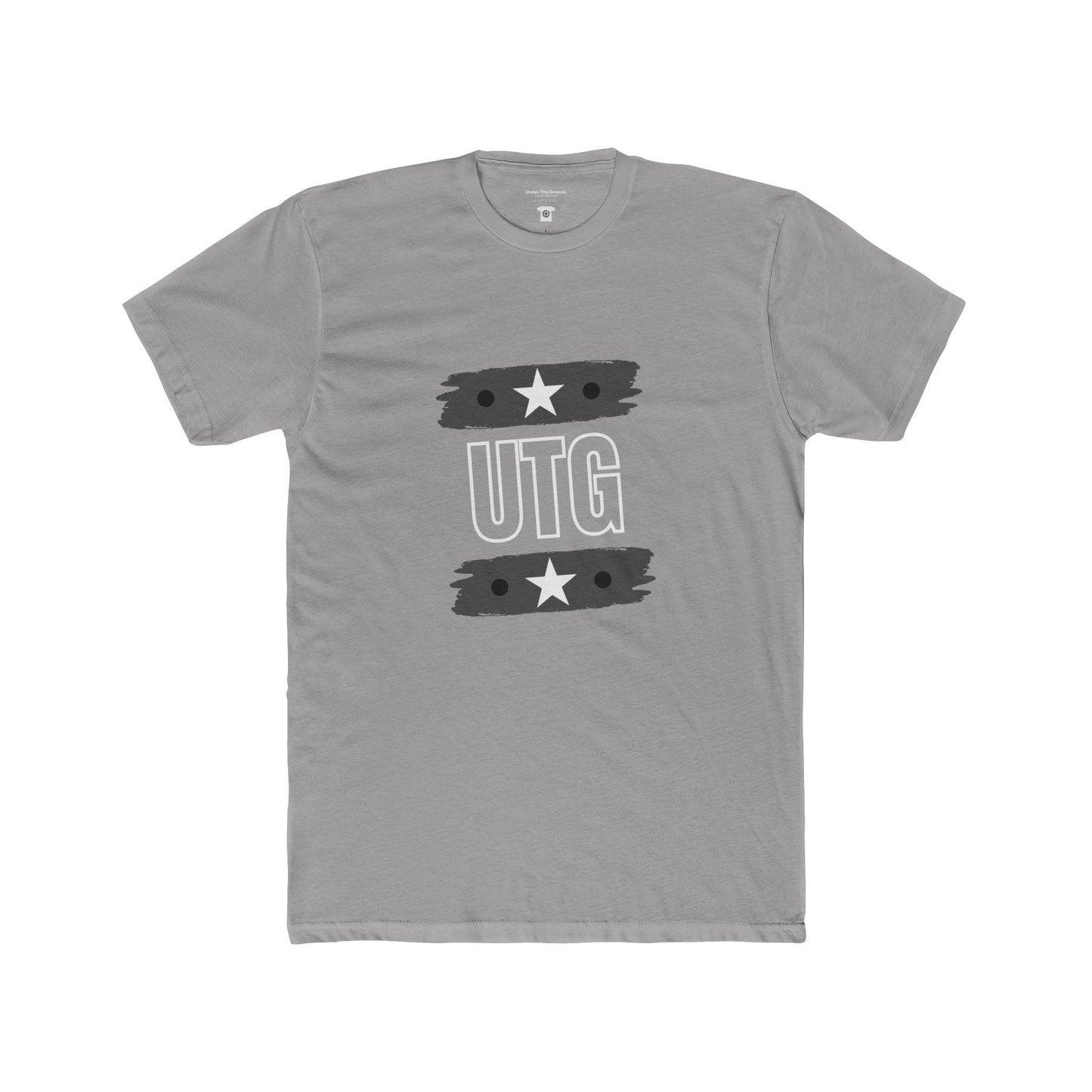 UTG Retro Stripe Tee — Bold Graphic Black Cotton Shirt