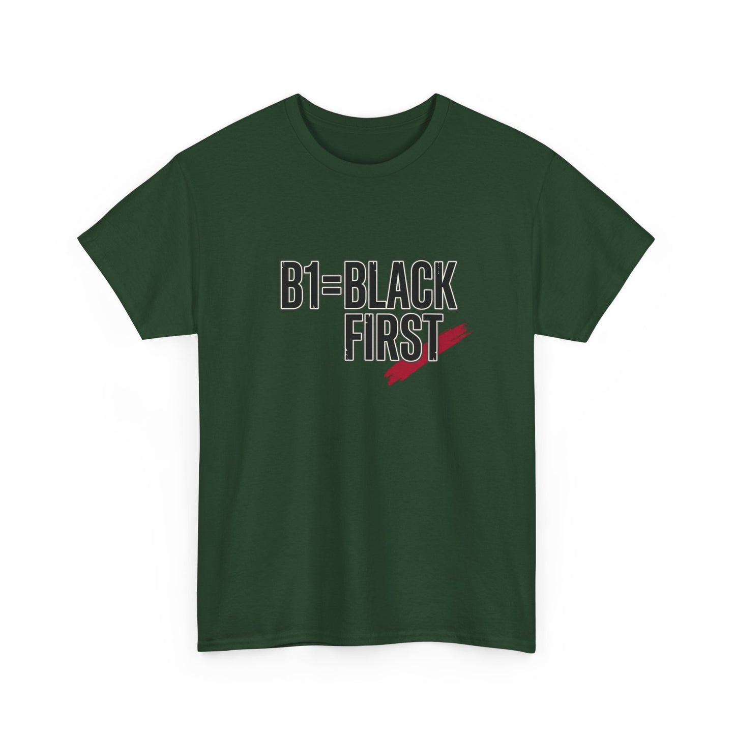 B1 = Black First T‑Shirt — Bold Statement Graphic Tee