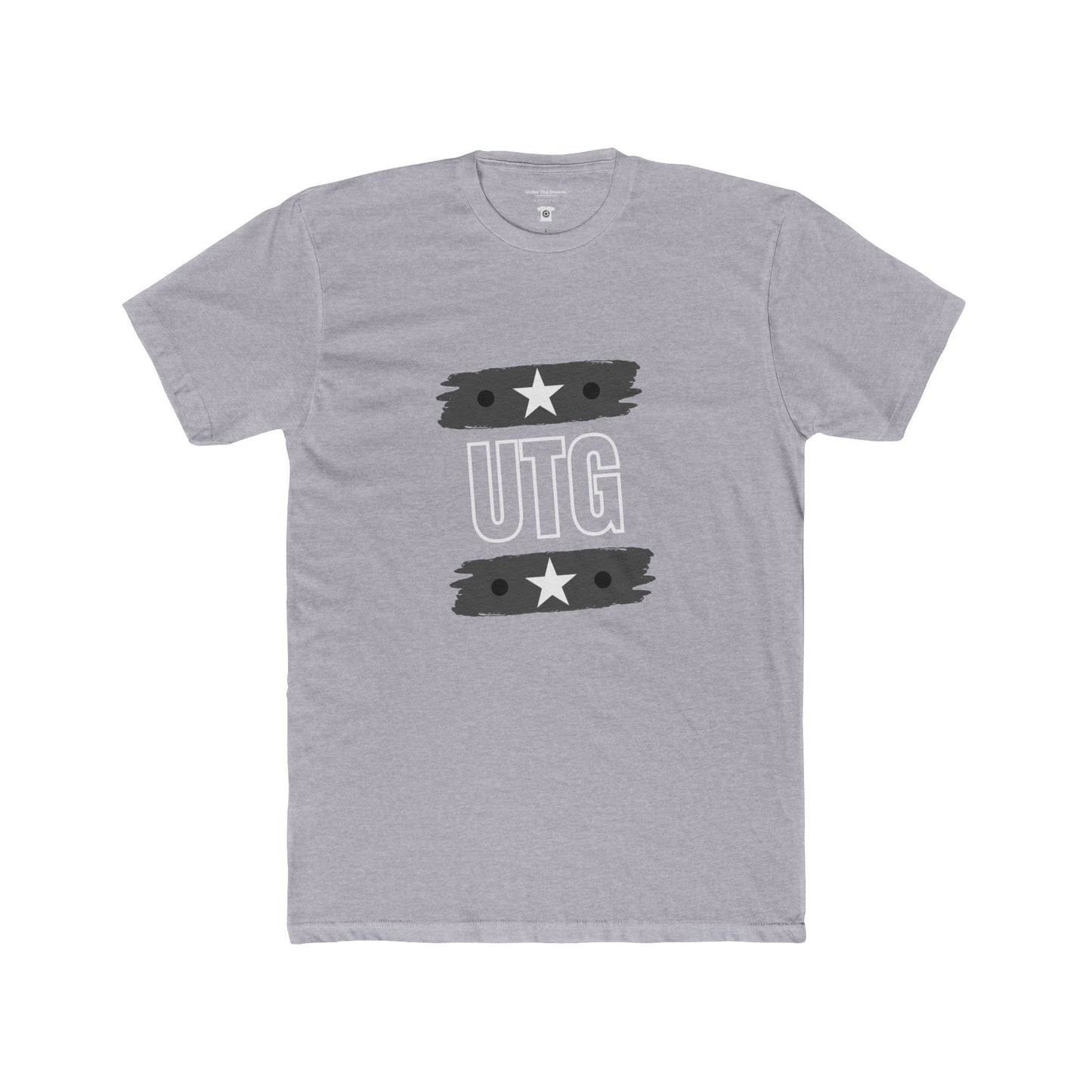 UTG Retro Stripe Tee — Bold Graphic Black Cotton Shirt