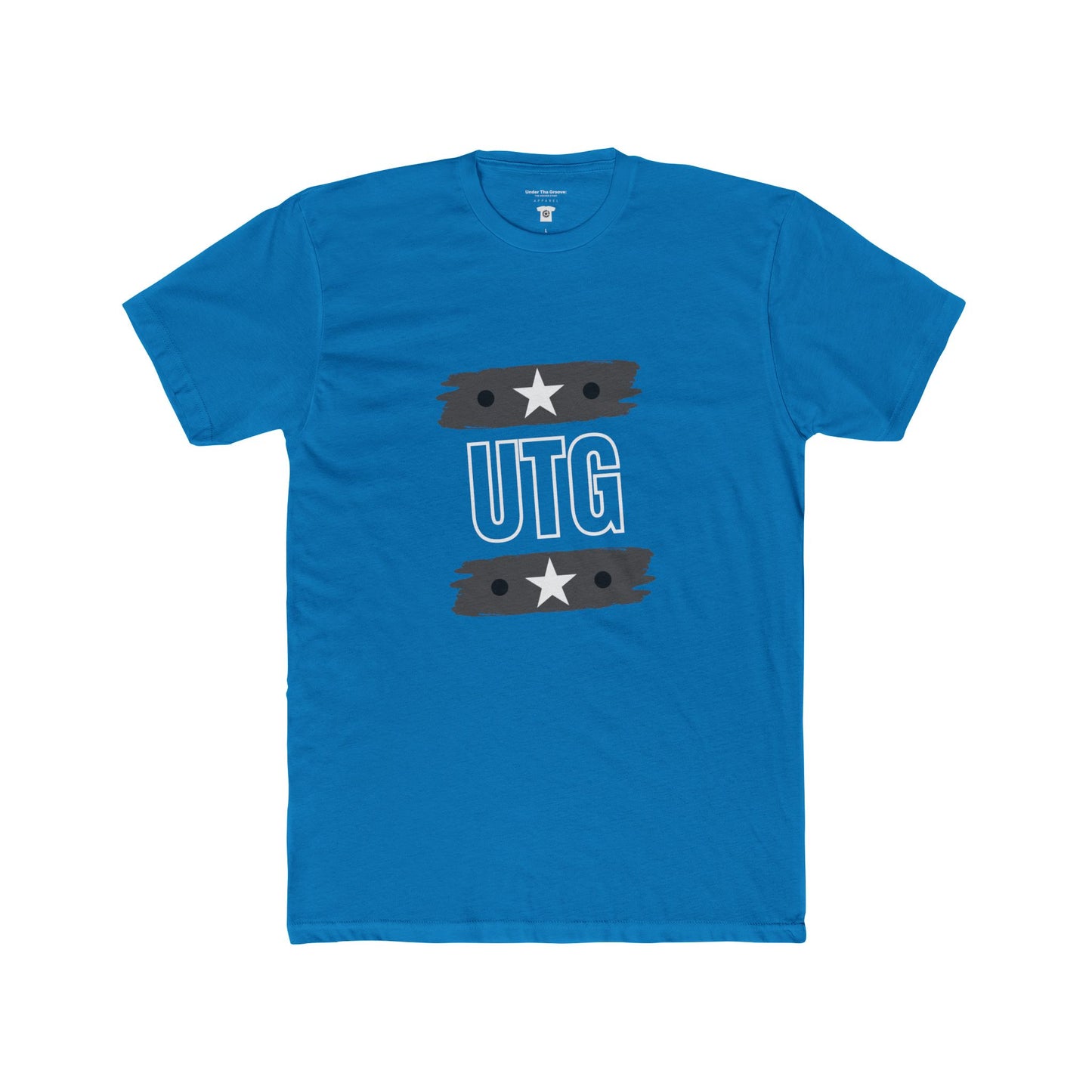UTG Retro Stripe Tee — Bold Graphic Black Cotton Shirt