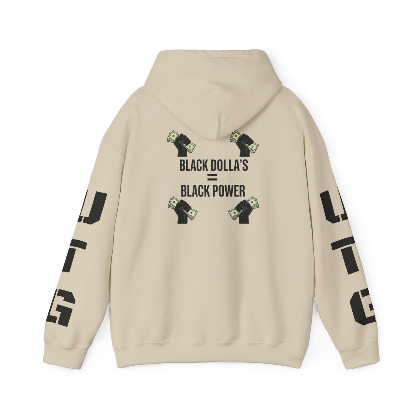 Black Dolla's = Black Power Hoodie — Empowerment Graphic Pullover