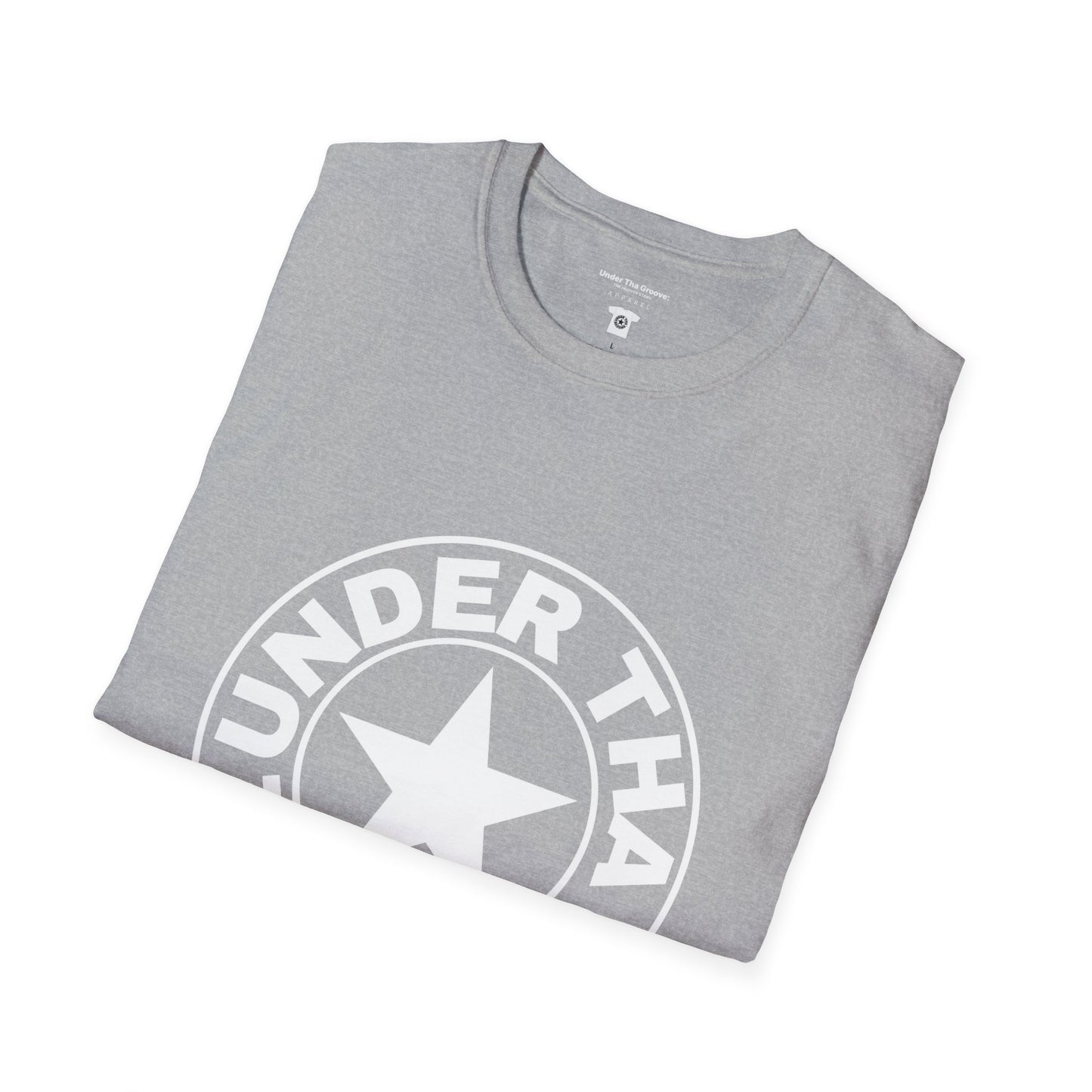 Groove Star T‑Shirt — "Under That Groove" Retro Circle Logo Tee