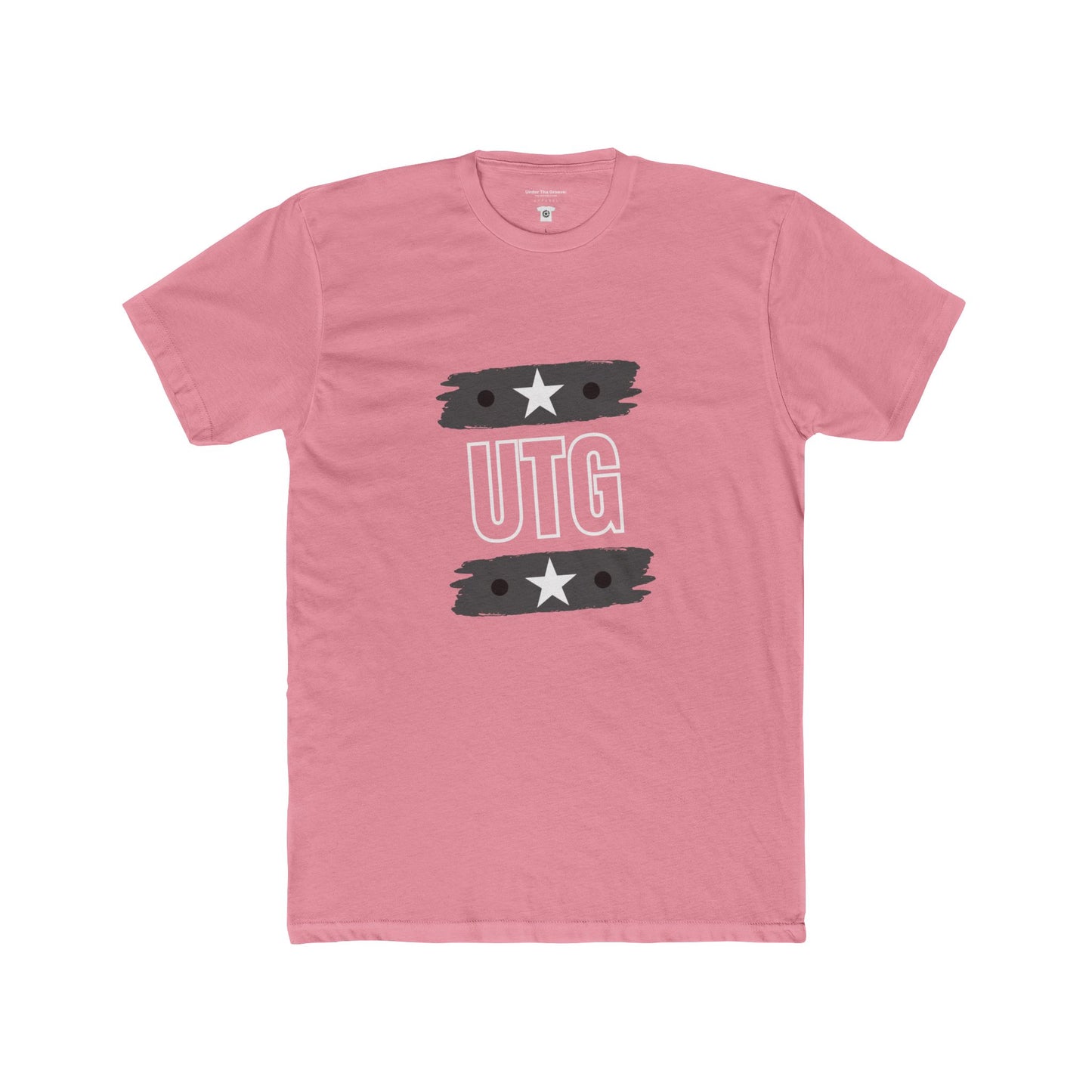 UTG Retro Stripe Tee — Bold Graphic Black Cotton Shirt