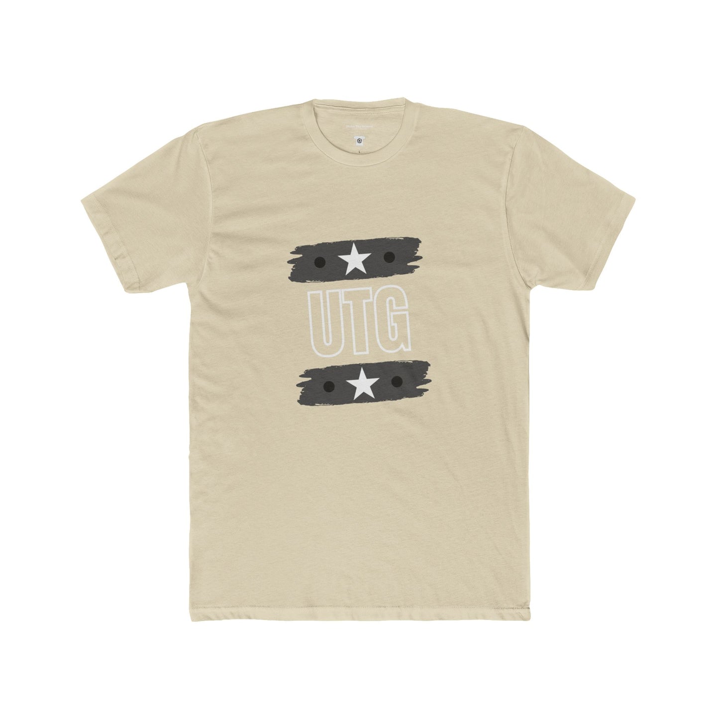 UTG Retro Stripe Tee — Bold Graphic Black Cotton Shirt