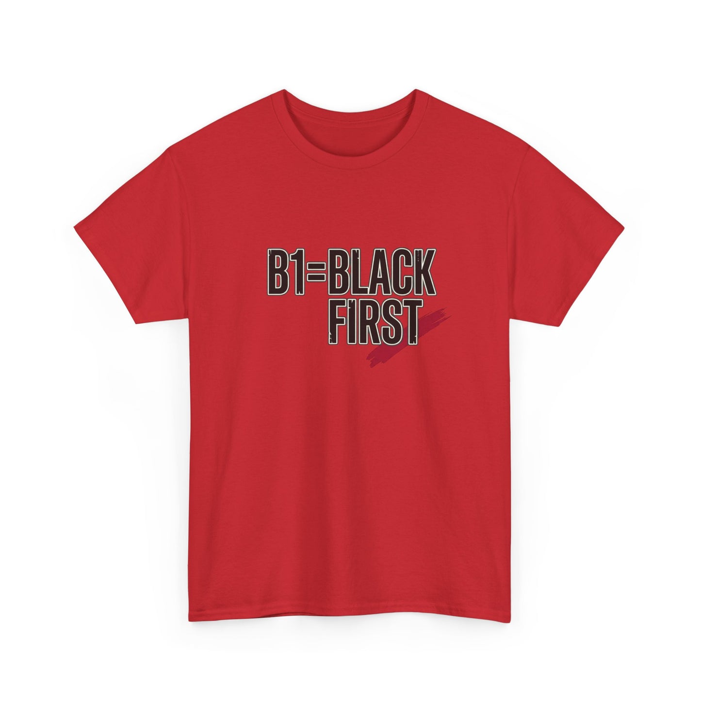 B1 = Black First T‑Shirt — Bold Statement Graphic Tee