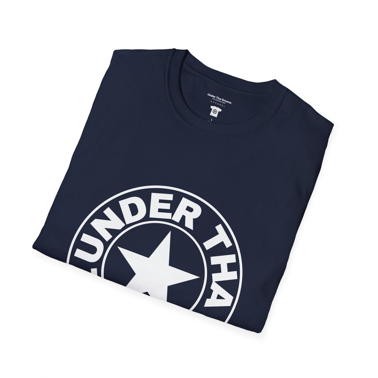Groove Star T‑Shirt — "Under That Groove" Retro Circle Logo Tee