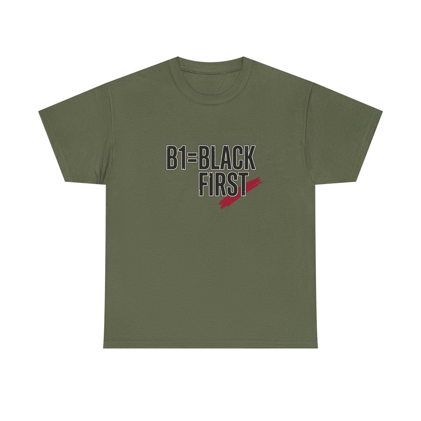 B1 = Black First T‑Shirt — Bold Statement Graphic Tee