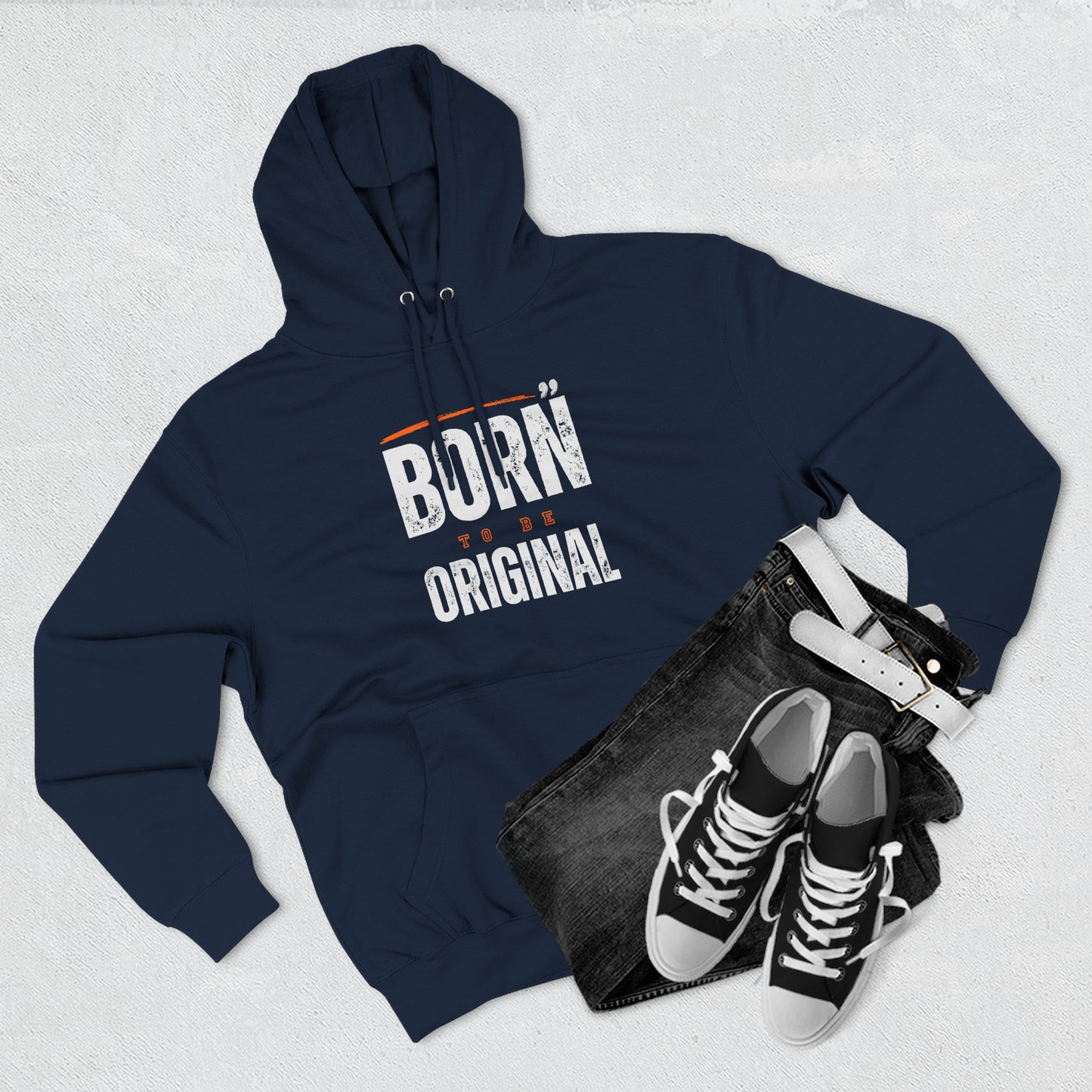 Born Original Hoodie - Casual Pullover with "Born to Be Original" Graphic