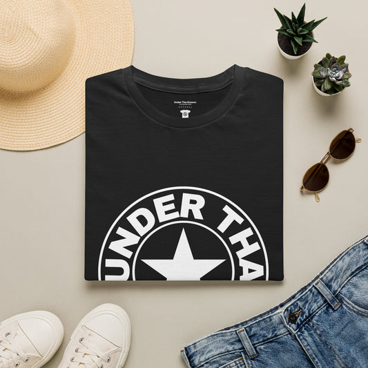Groove Star T‑Shirt — "Under That Groove" Retro Circle Logo Tee